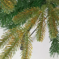 6ft - Green Christmas Tree With Gold Glitter Branch Tips -Twinkle Home Decor Shop 6ft Green Christmas Tree with Gold Glitter Branch Tips48G983FRSP W03