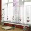 Alan Symonds Claus Christmas Embroidered Café Curtain Panel -Twinkle Home Decor Shop Alan Symonds Claus Christmas Embroidered Cafe Curtain Panel10K840FRSP