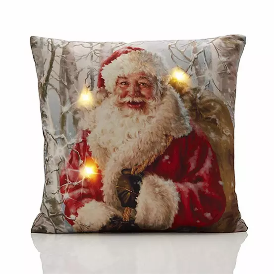 Alan Symonds Santa Christmas LED Light Up 45x45cm Cushion 3 Alan Symonds Santa Christmas LED Light Up 45x45cm Cushion