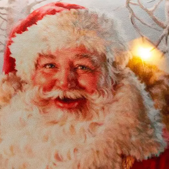 Alan Symonds Santa Christmas LED Light Up 45x45cm Cushion 4 Alan Symonds Santa Christmas LED Light Up 45x45cm Cushion - Image 2