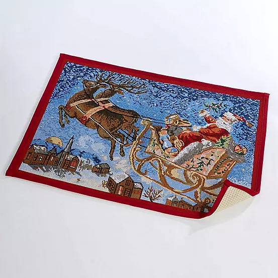 Alan Symonds Santa Sleigh Christmas Doormat 3 Alan Symonds Santa Sleigh Christmas Doormat