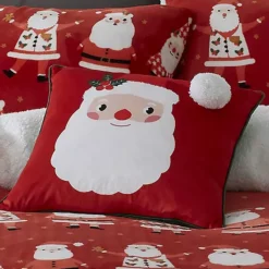 Bedlam Jolly Santa 43x43cm Christmas Cushion