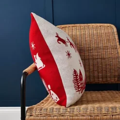 Cascade Home Father Christmas On Sledge 50x50cm Cotton Cushion -Twinkle Home Decor Shop Cascade Home Father Christmas on Sledge 50x50cm Cotton Cushion45R261FRSP W02