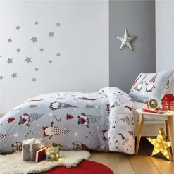 Catherine Lansfield Christmas Gnomes Brushed Cotton Duvet Cover Set -Twinkle Home Decor Shop Catherine Lansfield Christmas Gnomes Brushed Cotton Duvet Cover Set36K139FRSP W03