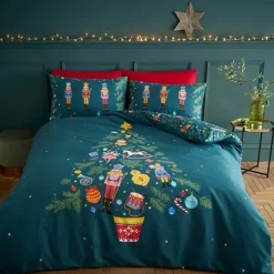 Catherine Lansfield Christmas Nutcracker Duvet Cover Set