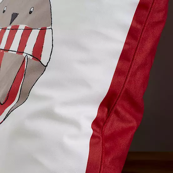 Catherine Lansfield Christmas Robins 55 X 55cm Filled Cushion 4 Catherine Lansfield Christmas Robins 55 X 55cm Filled Cushion - Image 2