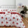 Catherine Lansfield Christmas Robins Duvet Cover Set -Twinkle Home Decor Shop Catherine Lansfield Christmas Robins Duvet Cover Set81C924FRSP
