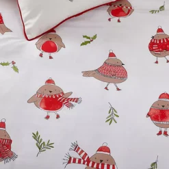Catherine Lansfield Christmas Robins Duvet Cover Set -Twinkle Home Decor Shop Catherine Lansfield Christmas Robins Duvet Cover Set81C924FRSP W02