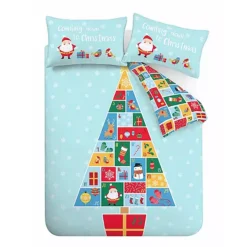 Catherine Lansfield Countdown To Christmas Duvet Cover & Pillowcase Set -Twinkle Home Decor Shop Catherine Lansfield Countdown to Christmas Duvet Cover Pillowcase Set97W411FRSP W05