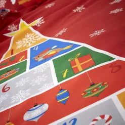 Catherine Lansfield Countdown To Christmas Duvet Cover Set - Red -Twinkle Home Decor Shop Catherine Lansfield Countdown to Christmas Duvet Cover Set Red43X706FRSP W02