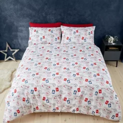 Catherine Lansfield Retro Father Christmas Duvet Cover Set -Twinkle Home Decor Shop Catherine Lansfield Retro Father Christmas Duvet Cover Set36K373FRSP W02