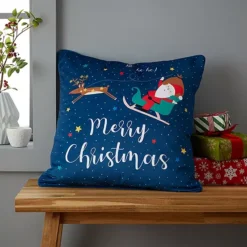 Catherine Lansfield Santa’s Christmas Wonderland 45x45cm Filled Cushion