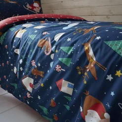 Catherine Lansfield Santa’s Christmas Wonderland Duvet Cover Set -Twinkle Home Decor Shop Catherine Lansfield Santas Christmas Wonderland Duvet Cover Set81C934FRSP W04
