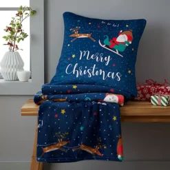 Catherine Lansfield Santa’s Christmas Wonderland Throw -Twinkle Home Decor Shop Catherine Lansfield Santas Christmas Wonderland Throw58K328FRSP W03