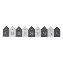 Chic Living Set Of 9 Grey & White Christmas Letter Blocks -Twinkle Home Decor Shop Chic Living Set of 9 Grey White Christmas Letter Blocks24H222FRSP W02