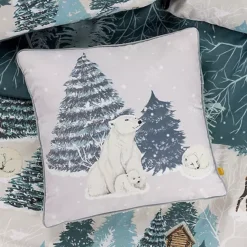 FURN Arcticus Polar Bear 45x45cm Christmas Cushion