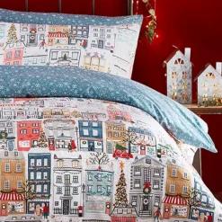 FURN Festive Town Christmas Duvet Cover Set -Twinkle Home Decor Shop FURN Festive Town Christmas Duvet Cover Set98E662FRSP W01