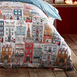 FURN Festive Town Christmas Duvet Cover Set -Twinkle Home Decor Shop FURN Festive Town Christmas Duvet Cover Set98E662FRSP W02