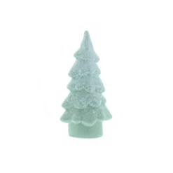 Twinkle Home Decor Shop -Twinkle Home Decor Shop Festive 15cm Ceramic Frosted Green Christmas Tree91C104FRSP W01