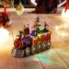 Festive 24 Cm Lit Christmas Train With Music