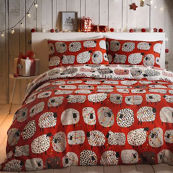 Fusion Christmas Dotty Sheep Duvet Cover Set 3 Fusion Christmas Dotty Sheep Duvet Cover Set