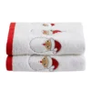 Fusion Christmas Santa Pair Of Cotton Hand Towels -Twinkle Home Decor Shop Fusion Christmas Santa Pair of Cotton Hand Towels36X721FRSP