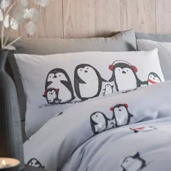 Fusion Christmas Snowy Penguin Duvet Cover Set -Twinkle Home Decor Shop Fusion Christmas Snowy Penguin Duvet Cover Set26D414FRSP W02