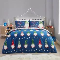 Fusion Gnome For Christmas 100% Brushed Cotton Duvet Cover Set