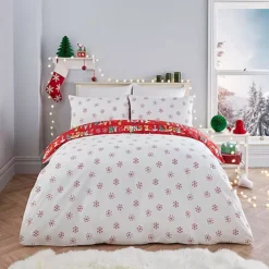 Fusion Santa’s Little Helper Christmas Duvet Cover Set -Twinkle Home Decor Shop Fusion Santas Little Helper Christmas Duvet Cover Set36X075FRSP W04