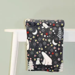 Fusion Starry Night Christmas Fleece Throw -Twinkle Home Decor Shop Fusion Starry Night Christmas Fleece Throw36X238FRSP W01