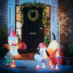 Inflatable Christmas Gingerbread Man -Twinkle Home Decor Shop Inflatable Christmas Gingerbread Man61X207FRSP W02