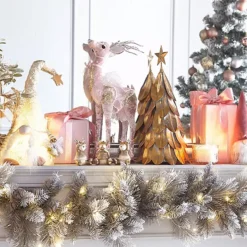 Kaleidoscope Decorative Pink Christmas Standing Deer -Twinkle Home Decor Shop Kaleidoscope Decorative Pink Christmas Standing Deer90X604FRSP W02