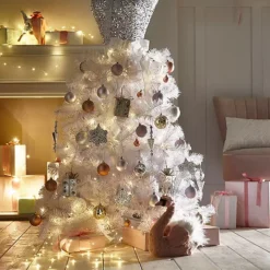 Kaleidoscope Fluffy Pink Decorative Christmas Swan -Twinkle Home Decor Shop Kaleidoscope Fluffy Pink Decorative Christmas Swan90X413FRSP W02