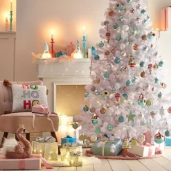 Kaleidoscope Fluffy Pink Decorative Christmas Swan -Twinkle Home Decor Shop Kaleidoscope Fluffy Pink Decorative Christmas Swan90X413FRSP W03