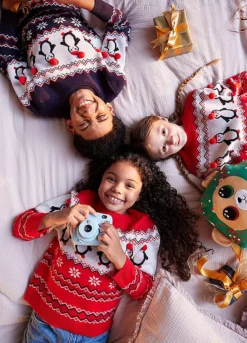 Kaleidoscope Navy Kids Family Christmas Jumper -Twinkle Home Decor Shop Kaleidoscope Navy Kids Family Christmas Jumper69R122FRSP W03