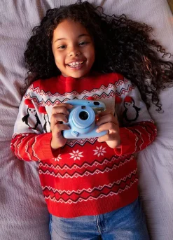 Kaleidoscope Red Kids Family Christmas Jumper -Twinkle Home Decor Shop Kaleidoscope Red Kids Family Christmas Jumper69R029FRSP W02