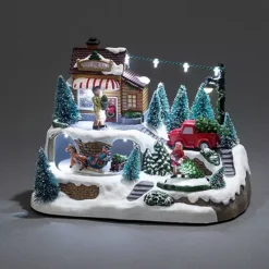 Twinkle Home Decor Shop -Twinkle Home Decor Shop Konstsmide LED Musica Christmas Train Station16H492FRSP W01