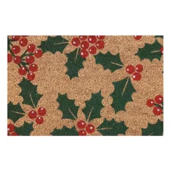 Likewise Rugs & Matting Christmas Holly Doormat