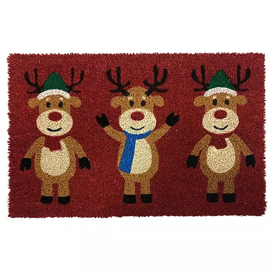 Likewise Rugs & Matting Reindeer Christmas Doormat 3 Likewise Rugs & Matting Reindeer Christmas Doormat