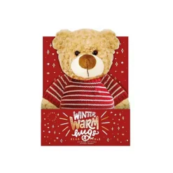Milton & Drew Christmas Bear Plush Toy With Heatable Insert In Gift Box