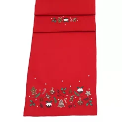 Peggy Wilkins All Things Christmas Embroidered Table Runner