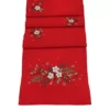 Peggy Wilkins Christmas Roses Embroidered Table Runner - Red -Twinkle Home Decor Shop Peggy Wilkins Christmas Roses Embroidered Table Runner Red71J912FRSP