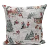 Peggy Wilkins Village Christmas Cushion