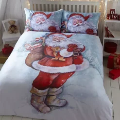 Portfolio Home Father Christmas Duvet Cover & Pillowcase Set