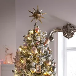 Premier® Premier 30 Cm Mirror Star Christmas Tree Topper With Gold Edging
