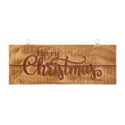 Twinkle Home Decor Shop -Twinkle Home Decor Shop Premier 45cm Wooden Merry Christmas Plaque61R029FRSP W01