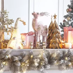 Set Of 3 Gold Christmas Reindeers -Twinkle Home Decor Shop Set of 3 Gold Christmas Reindeers91E629FRSP W04