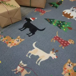 The Homemaker Rugs Collection Christmas Dogs Runner -Twinkle Home Decor Shop The Homemaker Rugs Collection Christmas Dogs Runner84J075FRSP W02
