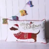 The Seasonal Gift Co. Embroidered Christmas Dachshund 60x36cm Cotton Cushion -Twinkle Home Decor Shop The Seasonal Gift Co. Embroidered Christmas Dachshund 60x36cm Cotton Cushion96C978FRSP