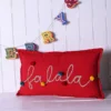 The Seasonal Gift Co. Embroidered ’FaLaLa’ 62x37cm Cotton Christmas Pom Cushion -Twinkle Home Decor Shop The Seasonal Gift Co. Embroidered FaLaLa 62x37cm Cotton Christmas Pom Cushion96C951FRSP